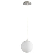 Oxygen Lighting Luna 2700K 8" 120V Pendant, Polished Nickel - 3-671-2720