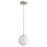 Oxygen Lighting Luna 2700K 8" 120V Pendant, Polished Nickel - 3-671-2720