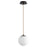 Oxygen Lighting Luna 2700K 8" 120V Pendant, Oiled Bronze - 3-671-2722