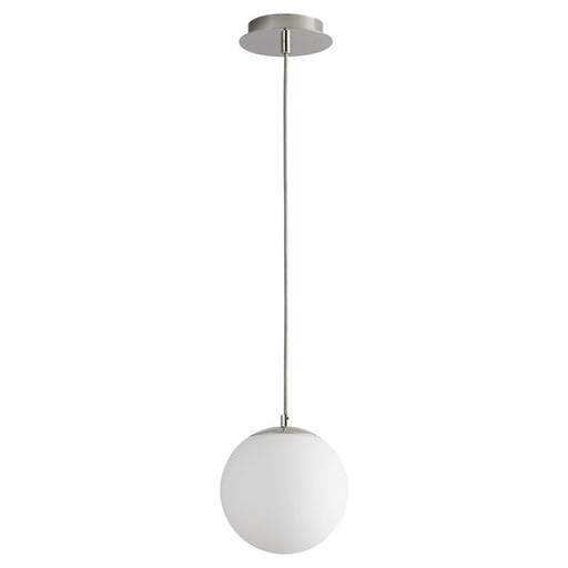 Oxygen Lighting Luna 3500K 8" 120V Pendant, Polished Nickel - 3-671-3520