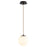 Oxygen Lighting Luna 3500K 8" 120V Pendant, Oiled Bronze