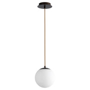 Oxygen Lighting Luna 4000K 8" 120V Pendant, Oiled Bronze - 3-671-4022