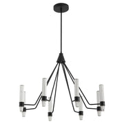 Oxygen Lighting Ethos 8Lt Cct Chandelier, Black - 3-6714-15
