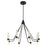 Oxygen Lighting Ethos 8Lt Cct Chandelier, Black