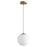 Oxygen Lighting Luna 2700K 10" 120V Pendant, Aged Brass - 3-672-2740
