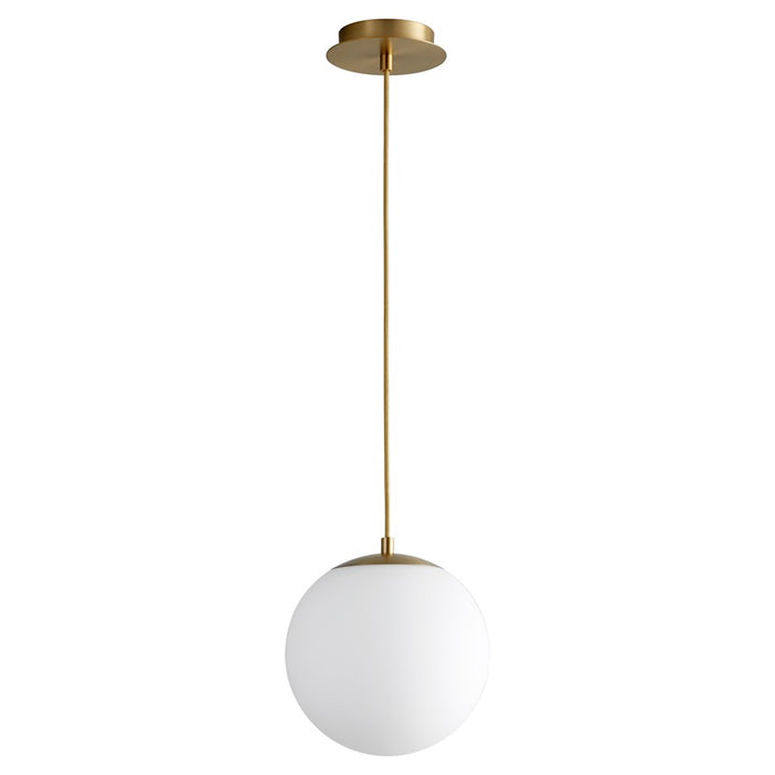 Oxygen Lighting Luna 2700K 10" 120V Pendant, Aged Brass - 3-672-2740