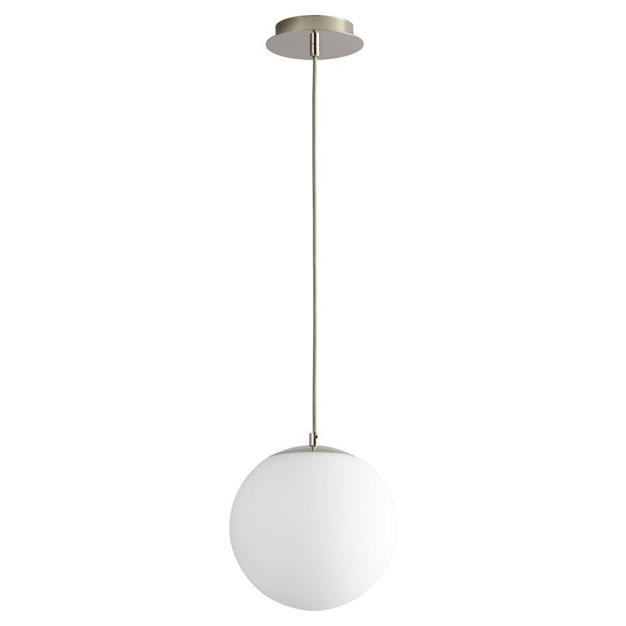 Oxygen Lighting Luna 3500K 10" 120V Pendant, Polished Nickel - 3-672-3520
