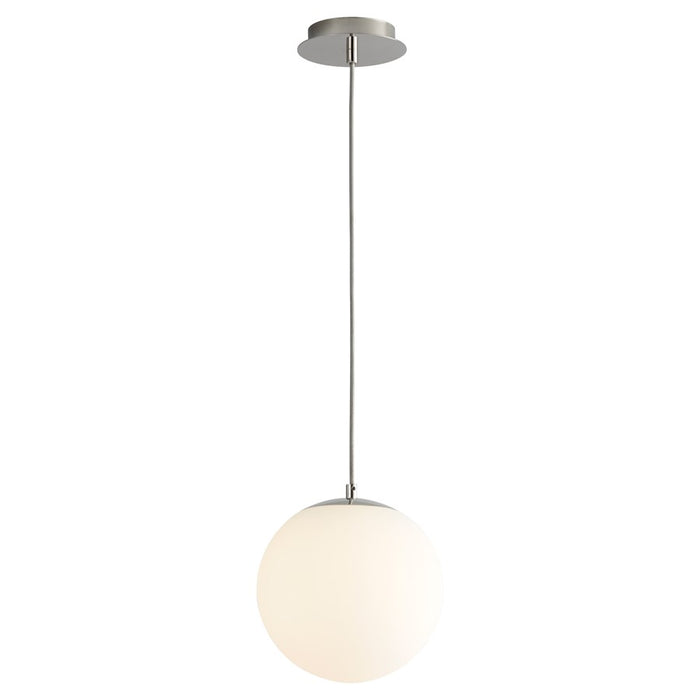 Oxygen Lighting Luna 3500K 10" 120V Pendant, Polished Nickel