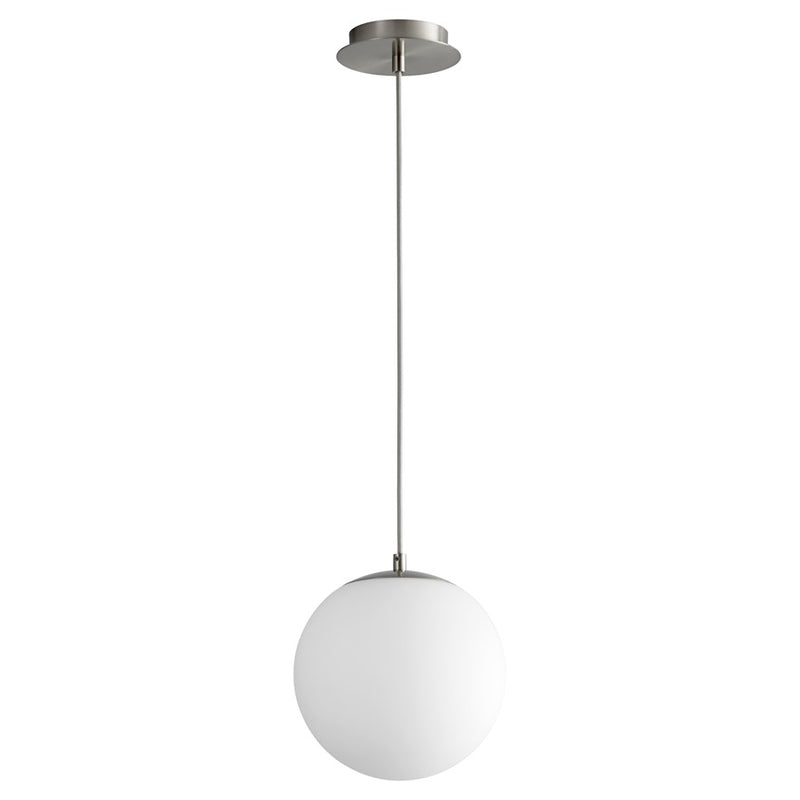 Oxygen Lighting Luna 3500K 10" 120V Pendant, Satin Nickel - 3-672-3524