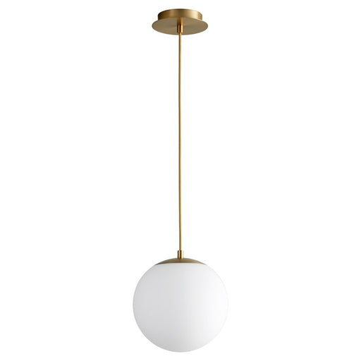 Oxygen Lighting Luna 3500K 10" 120V Pendant, Aged Brass - 3-672-3540