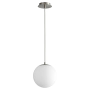 Oxygen Lighting Luna 4000K 10" 120V Pendant, Satin Nickel - 3-672-4024