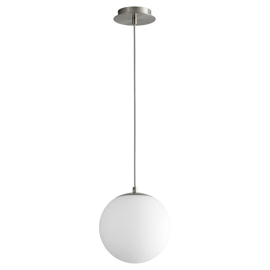 Oxygen Lighting Luna 4000K 10" 120V Pendant, Satin Nickel - 3-672-4024