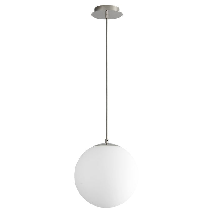 Oxygen Lighting Luna 2700K 12" 120V Pendant, Polished Nickel - 3-673-2720