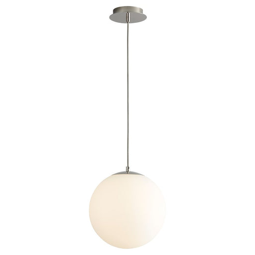 Oxygen Lighting Luna 2700K 12" 120V Pendant, Polished Nickel