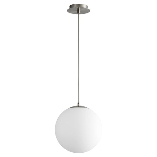 Oxygen Lighting Luna 2700K 12" 120V Pendant, Satin Nickel - 3-673-2724