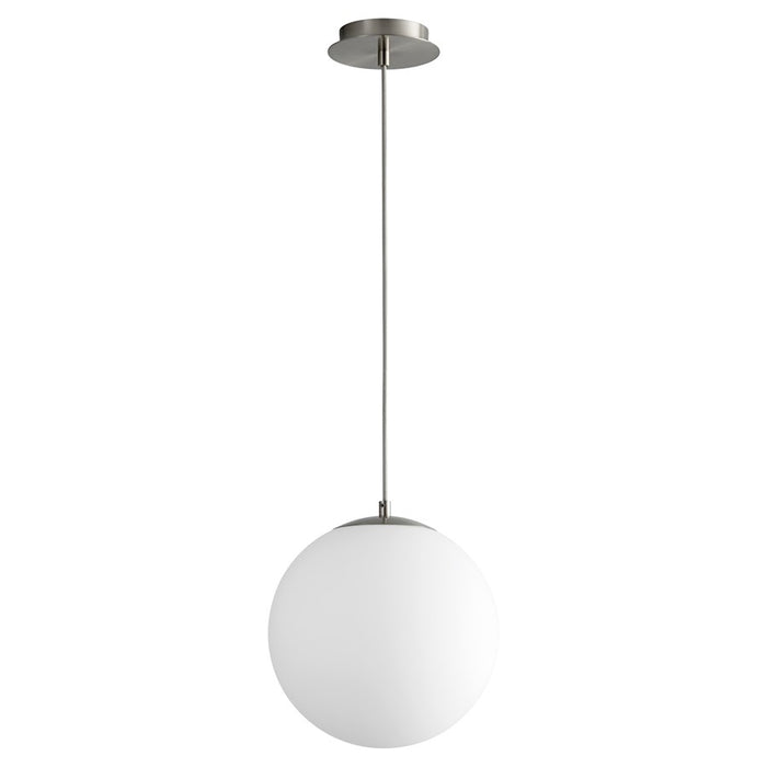 Oxygen Lighting Luna 2700K 12" 120V Pendant, Satin Nickel - 3-673-2724