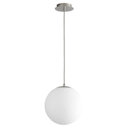 Oxygen Lighting Luna 4000K 12" 120V Pendant, Polished Nickel - 3-673-4020