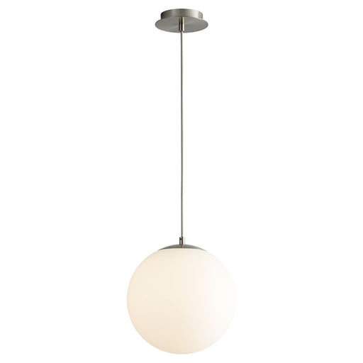 Oxygen Lighting Luna 4000K 12" 120V Pendant, Satin Nickel