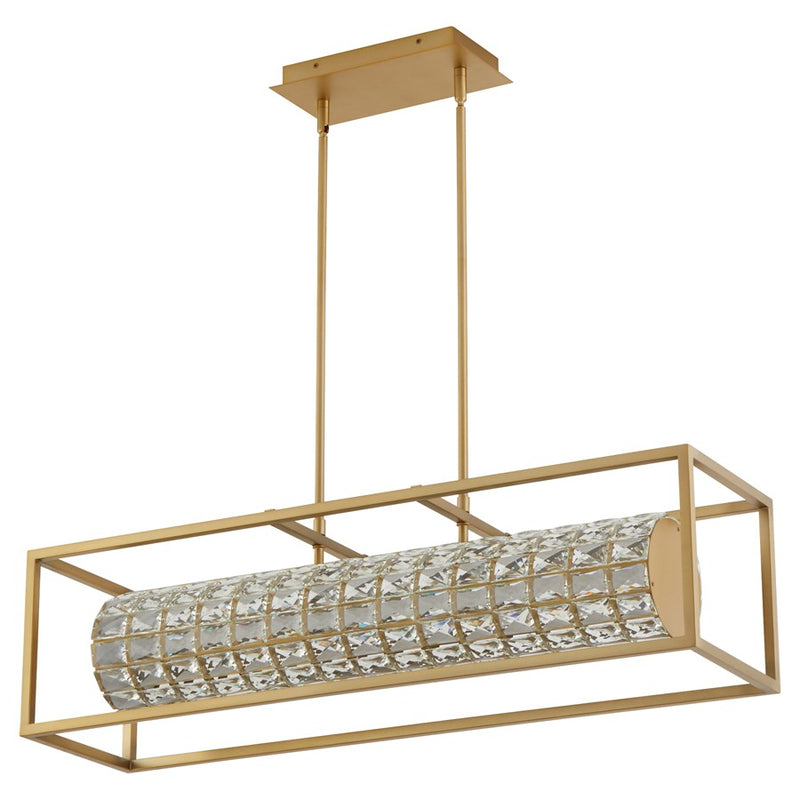 Oxygen Lighting Élan 36" Cct Linear Pendant, Aged Brass - 3-676-40