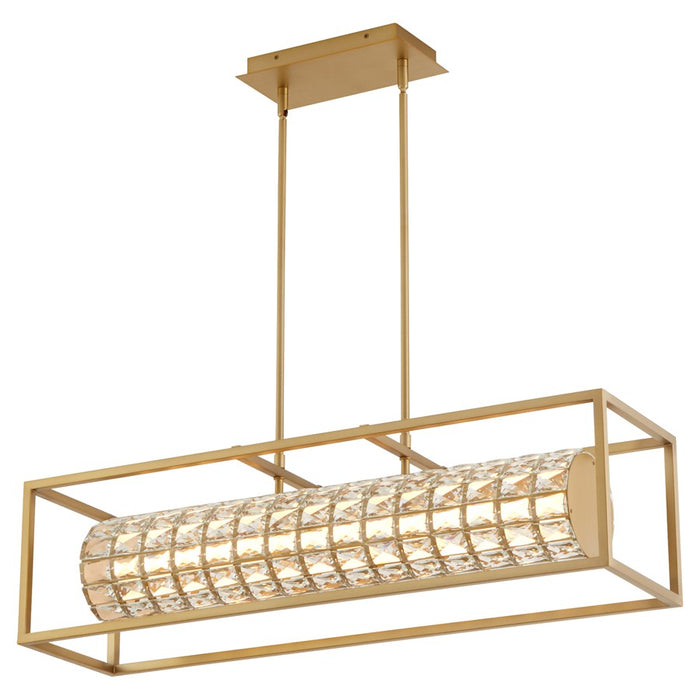 Oxygen Lighting Élan 36" Cct Linear Pendant, Aged Brass