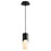 Oxygen Lighting Ellipse 2700K Short Pendant 3.5 Acrylic/Black