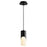 Oxygen Lighting Ellipse Short Pendant 3.5 Glass/Satin Nickel