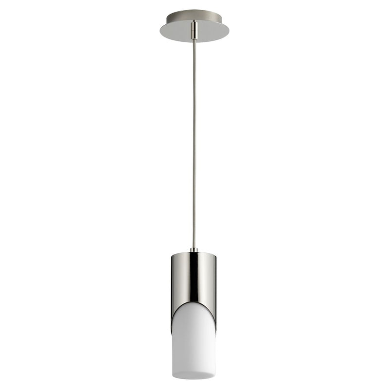 Oxygen Lighting Ellipse 4000K Short Pendant 3.5 Glass/Pol Nickel - 3-677-40120