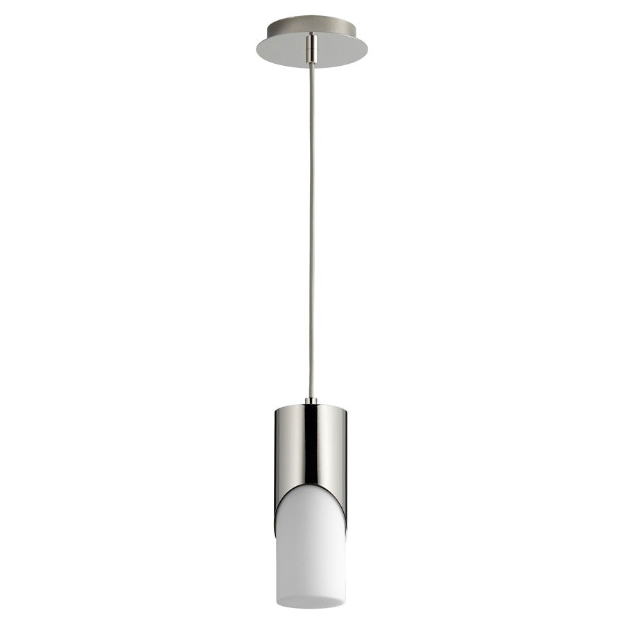 Oxygen Lighting Ellipse 4000K Short Pendant 3.5 Glass/Pol Nickel - 3-677-40120