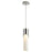 Oxygen Lighting Ellipse 2700K Tall Pendant, 3.5 Glass/Pol Nickel