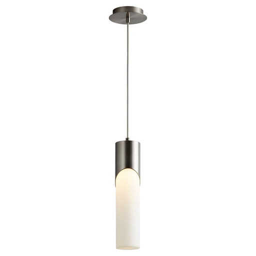 Oxygen Lighting Ellipse 2700K Tall Pendant, 3.5 Glass/Satin Nickel
