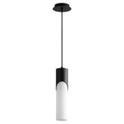 Oxygen Lighting Ellipse 3500K Tall Pendant, 3.5 Glass/Black - 3-678-35115