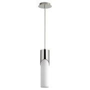 Oxygen Lighting Ellipse 3500K Tall Pendant, 3.5 Glass/Pol Nickel - 3-678-35120