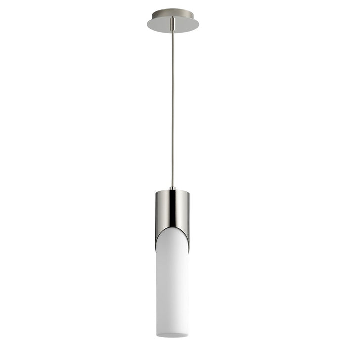 Oxygen Lighting Ellipse 3500K Tall Pendant, 3.5 Glass/Pol Nickel - 3-678-35120