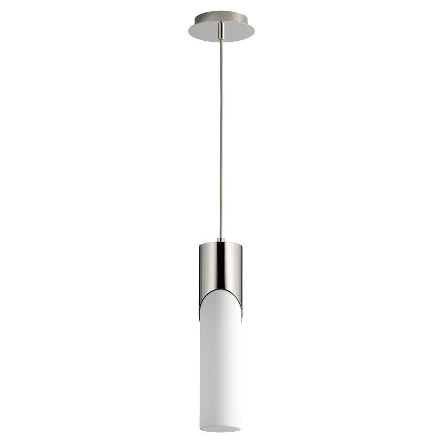 Oxygen Lighting Ellipse 3500K Tall Pendant, 3.5 Acrylic/Pol Nickel - 3-678-35220