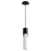 Oxygen Lighting Ellipse 4000K Tall Pendant, 3.5 Glass/Black - 3-678-40115