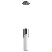 Oxygen Lighting Ellipse 4000K Tall Pendant, 3.5 Glass/Satin Nickel - 3-678-40124