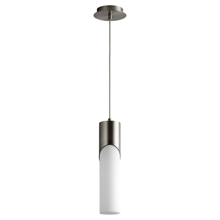Oxygen Lighting Ellipse 4000K Tall Pendant, 3.5 Glass/Satin Nickel - 3-678-40124