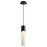 Oxygen Lighting Ellipse 4000K Tall Pendant, 3.5 Acrylic/Black