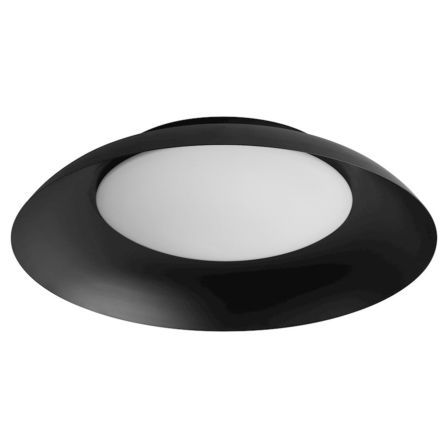 Oxygen Lighting Bongo 1 Light 20" Flush Mount, Black - 3-679-15