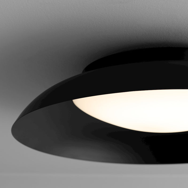 Oxygen Lighting Bongo 1 Light 20" Flush Mount, Black
