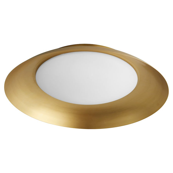 Oxygen Lighting Bongo 1 Light 20" Flush Mount, Aged Brass - 3-679-40