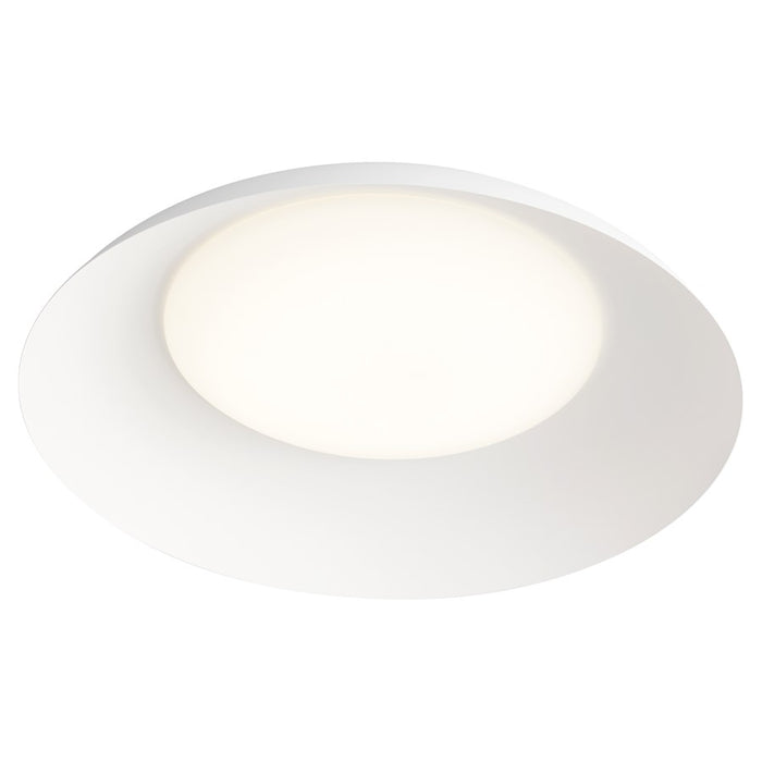 Oxygen Lighting Bongo 1 Light 20" Flush Mount, White