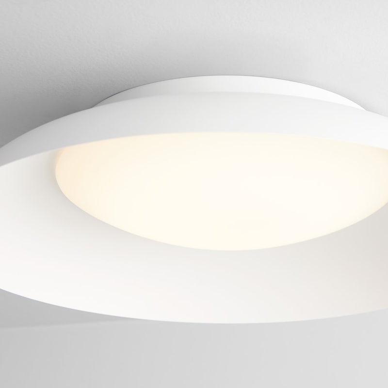Oxygen Lighting Bongo 1 Light 20" Flush Mount, White