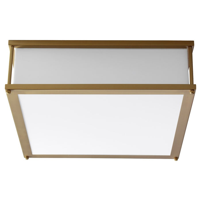 Oxygen Lighting Modulo 3500K 2Lt 120V Dim Ceiling Mount, Aged Brass - 3-683-3540