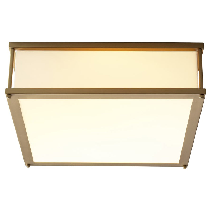 Oxygen Lighting Modulo 3500K 2Lt 120V Dim Ceiling Mount, Aged Brass