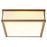 Oxygen Lighting Modulo 3500K 2Lt 120V Dim Ceiling Mount, Aged Brass