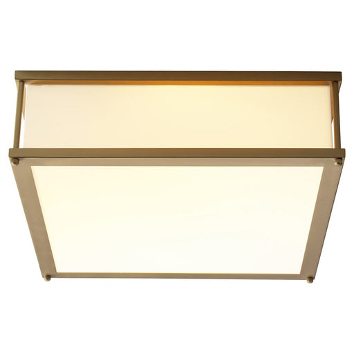 Oxygen Lighting Modulo 3500K 2Lt 120V Dim Ceiling Mount, Aged Brass