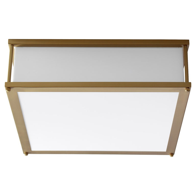 Oxygen Lighting Modulo 4000K 2Lt 120V Dim Ceiling Mount, Aged Brass - 3-683-4040