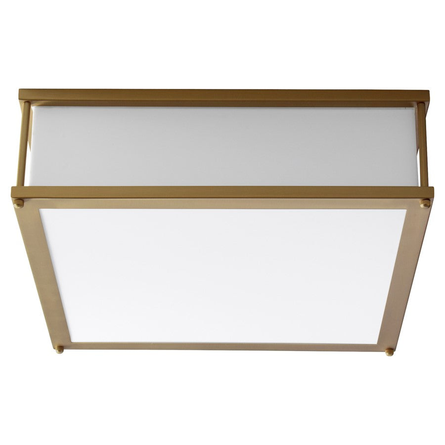 Oxygen Lighting Modulo 4000K 2Lt 120V Dim Ceiling Mount, Aged Brass - 3-683-4040