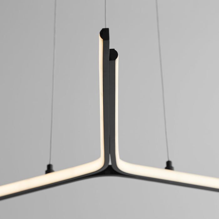 Oxygen Lighting Estrella 1 Light Pendant, Black